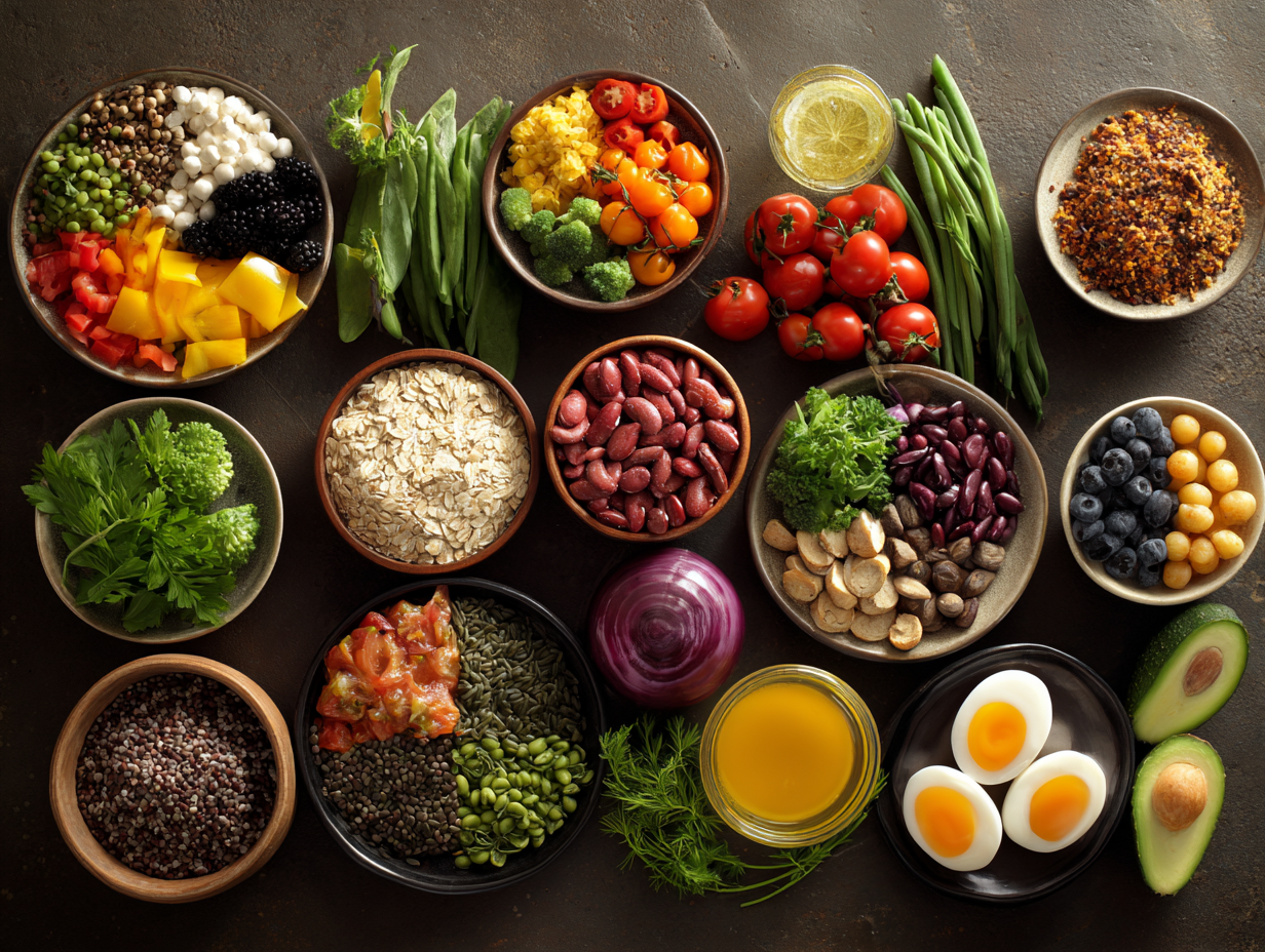 Процес планування збалансованого меню з різноманітними продуктами